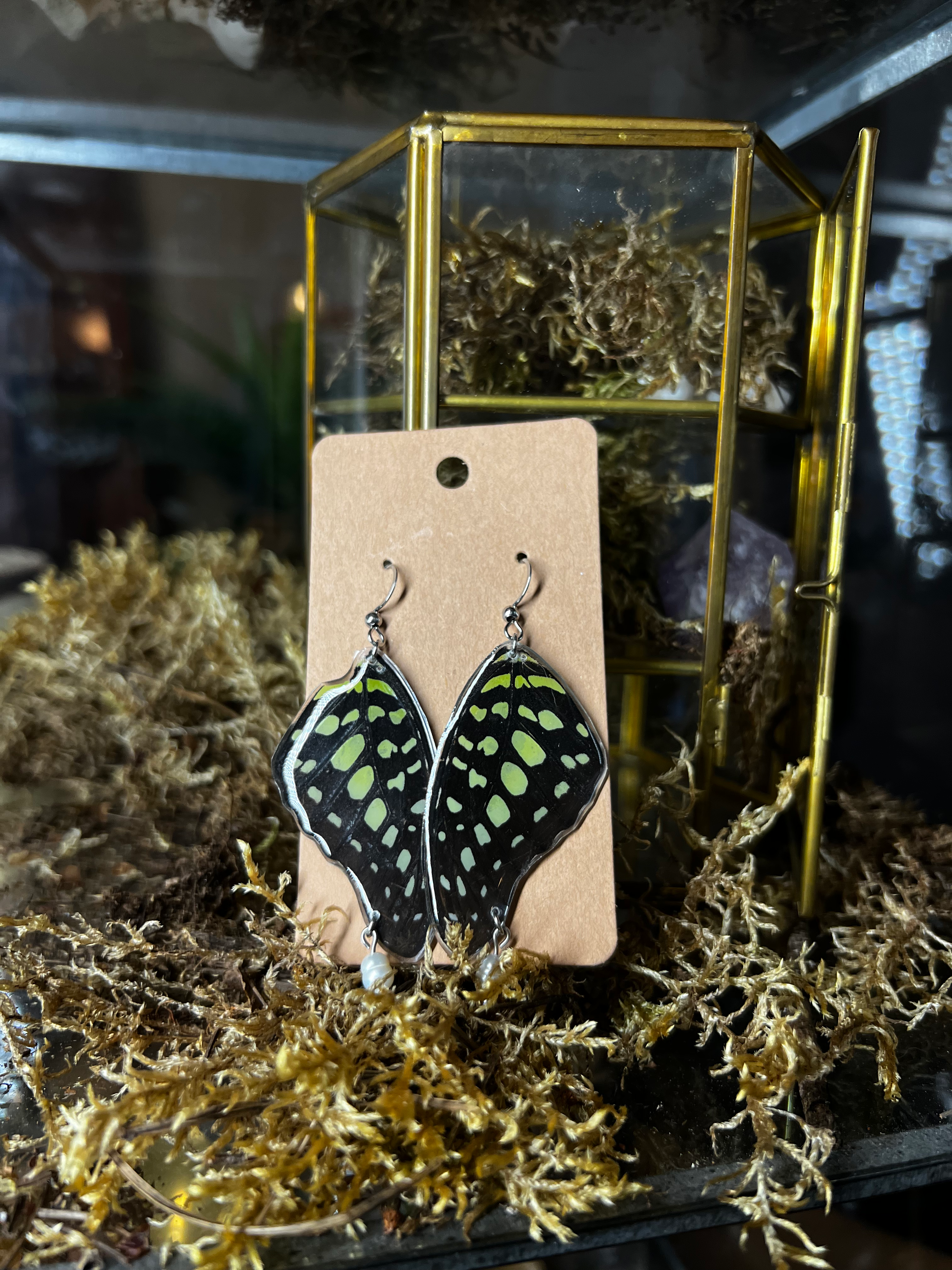 Toxic Wing Earrings silver