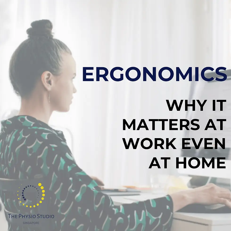 Ergonomics matter at work