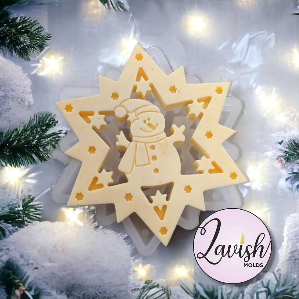 Καλούπι αστεράκι με χιονάνθρωπο!