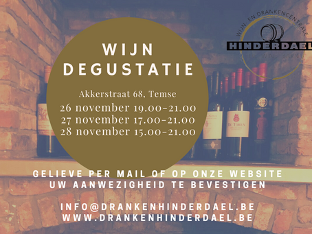 Wijn Degustatie 2021 @ Dranken Hinderdael