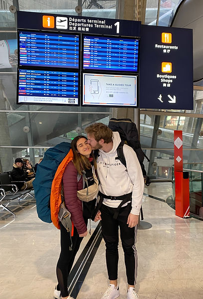 Départ en PVT en Australie, aéroport