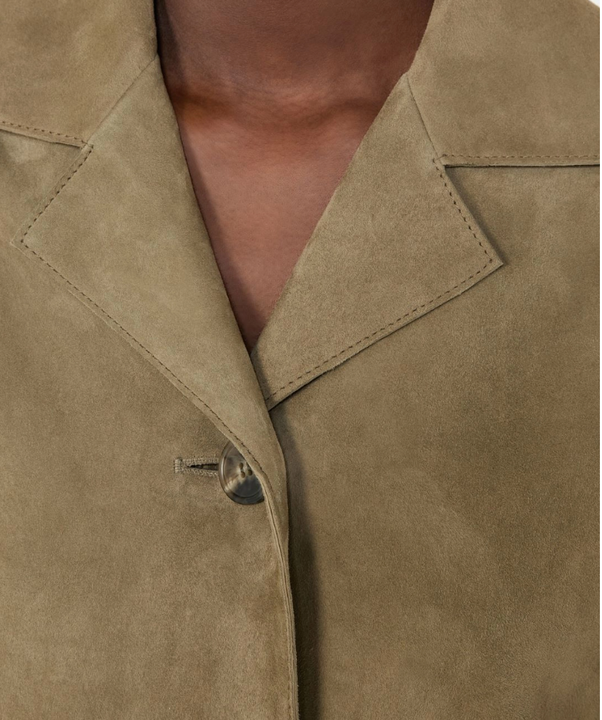 Miniatura: Boxy-fit cropped jacket.