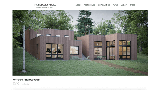 modern architecture website design