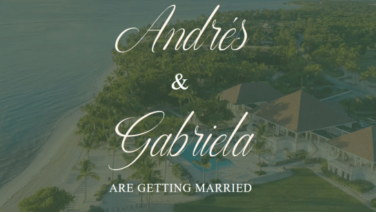 overseas wedding website idea