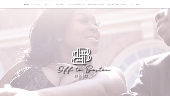 dynamic wedding website idea