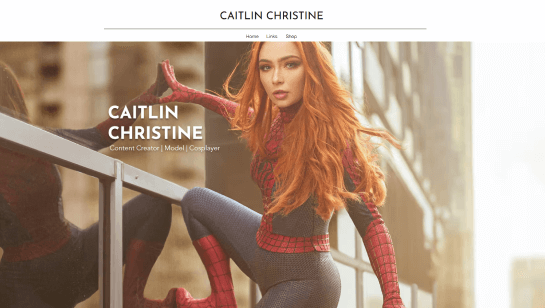 cosplayer portfolio example