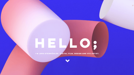 design landing page website example