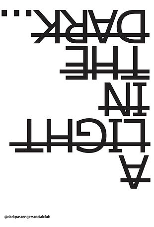 Portrait - A light in the Dark - N&B