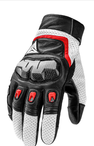 Breathable Sheepskin Leather Motorcycle Gloves (One Pair)