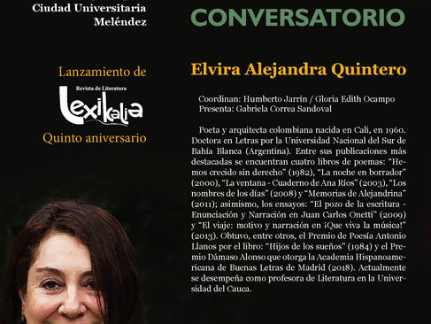 Viernes de letras con Elvira Alejandra Quintero