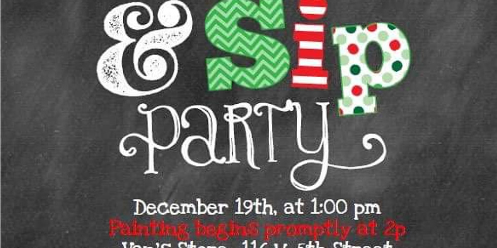 Family Holiday Paint & Sip