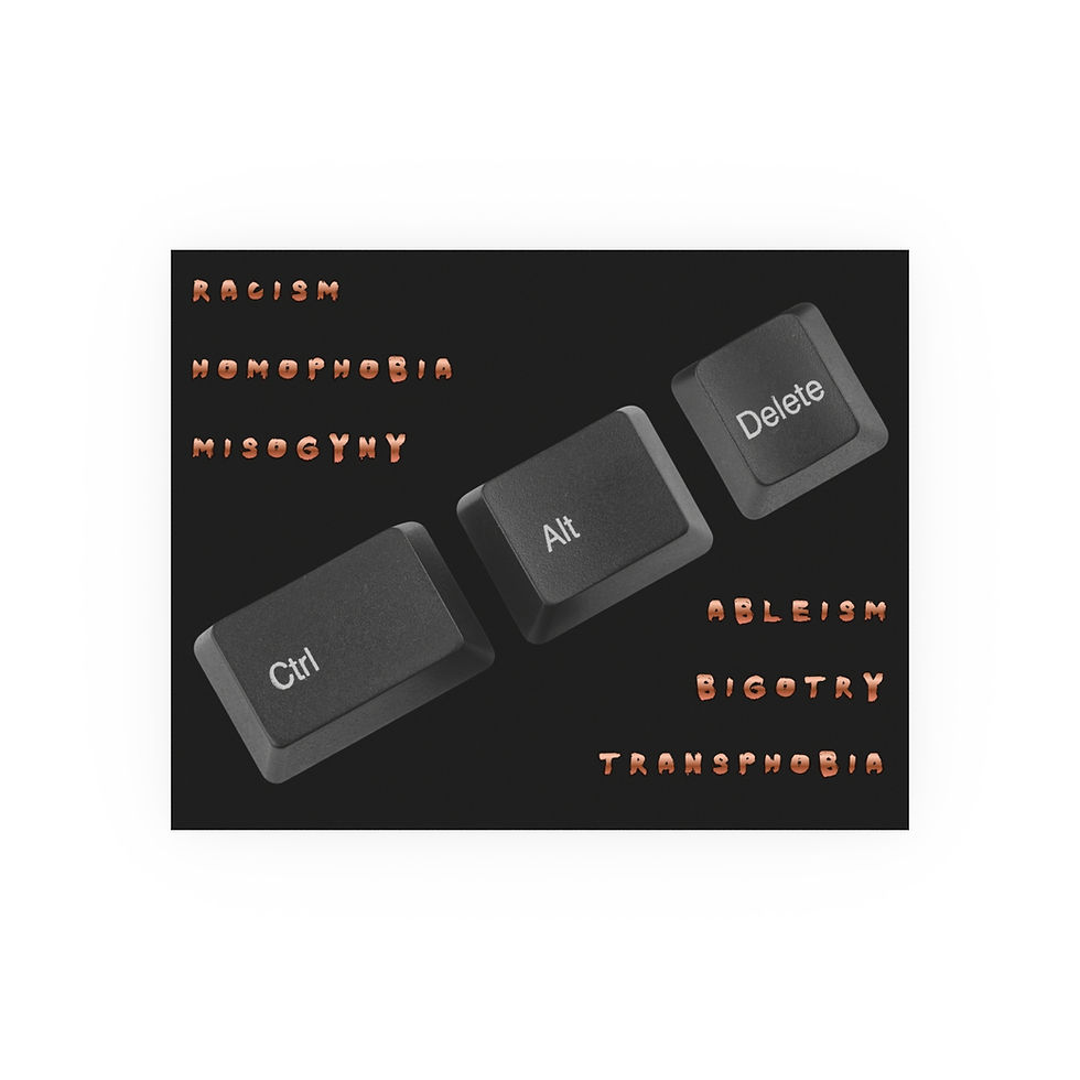 Thumbnail: CTRL-ALT-DELETE Bigotry | Wall Art Poster