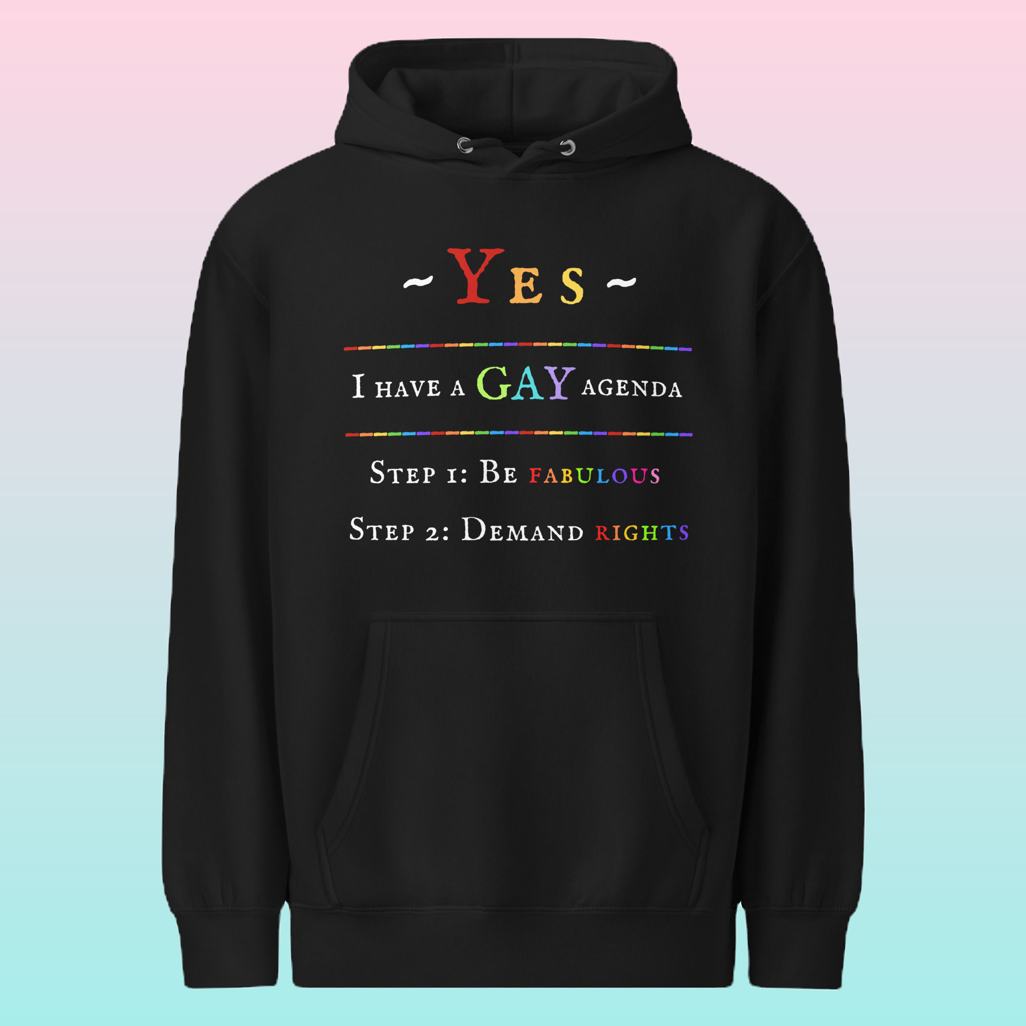 Gay Agenda | Unisex premium mid-weight hoodie