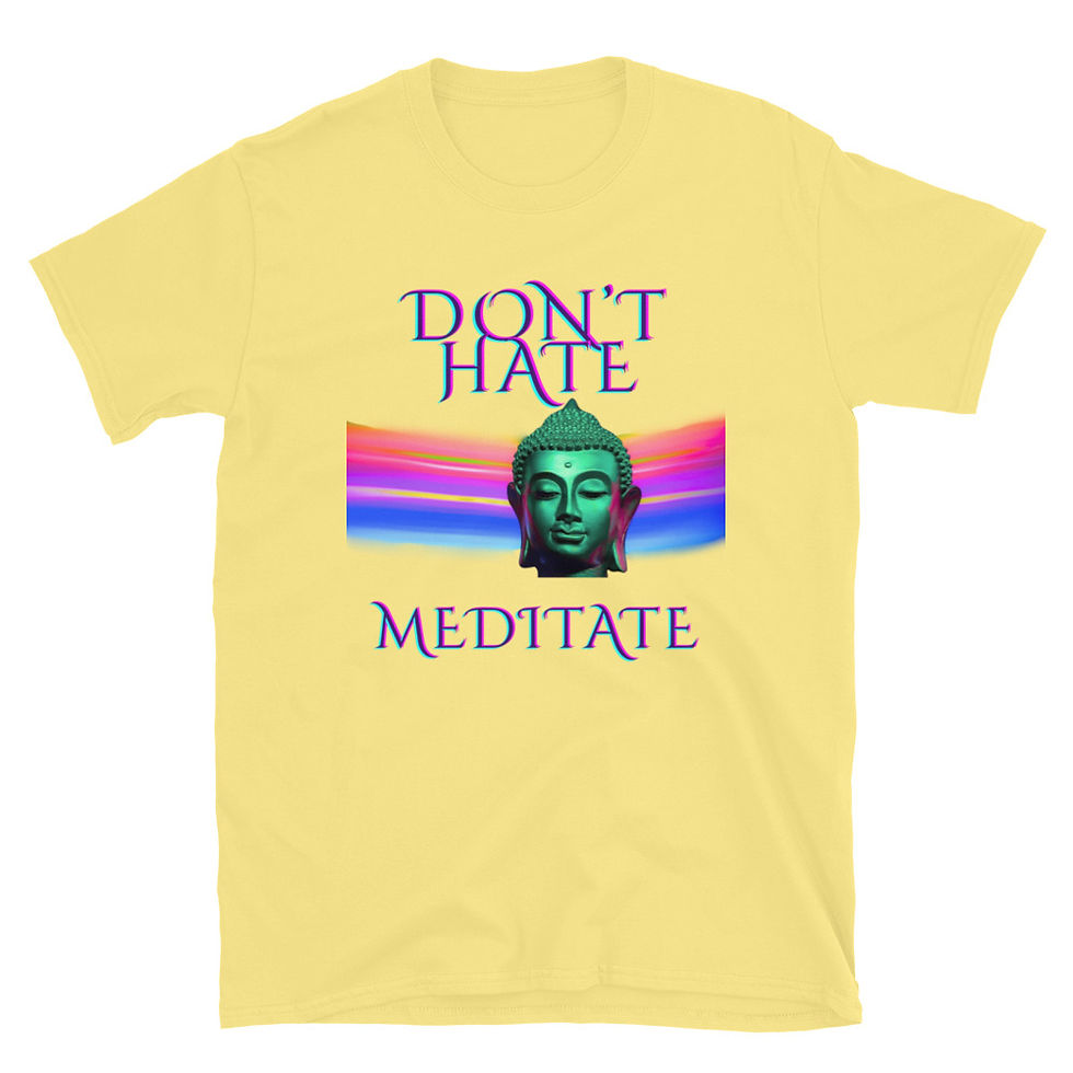 Thumbnail: Don't Hate, Meditate | LGBTQ+ Buddha Rainbow T-Shirt