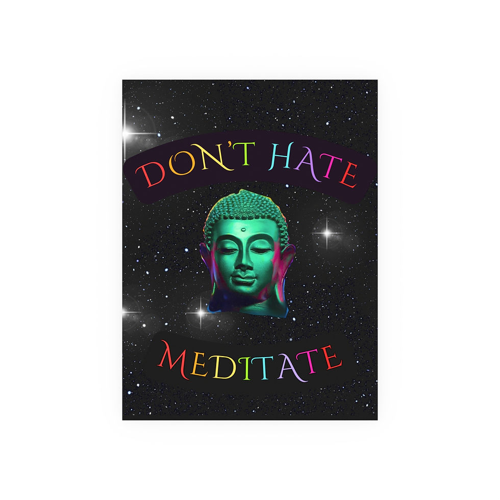 Thumbnail: Don't Hate; Meditate (1) | Zen Chaos | Pride | Wall Art Poster