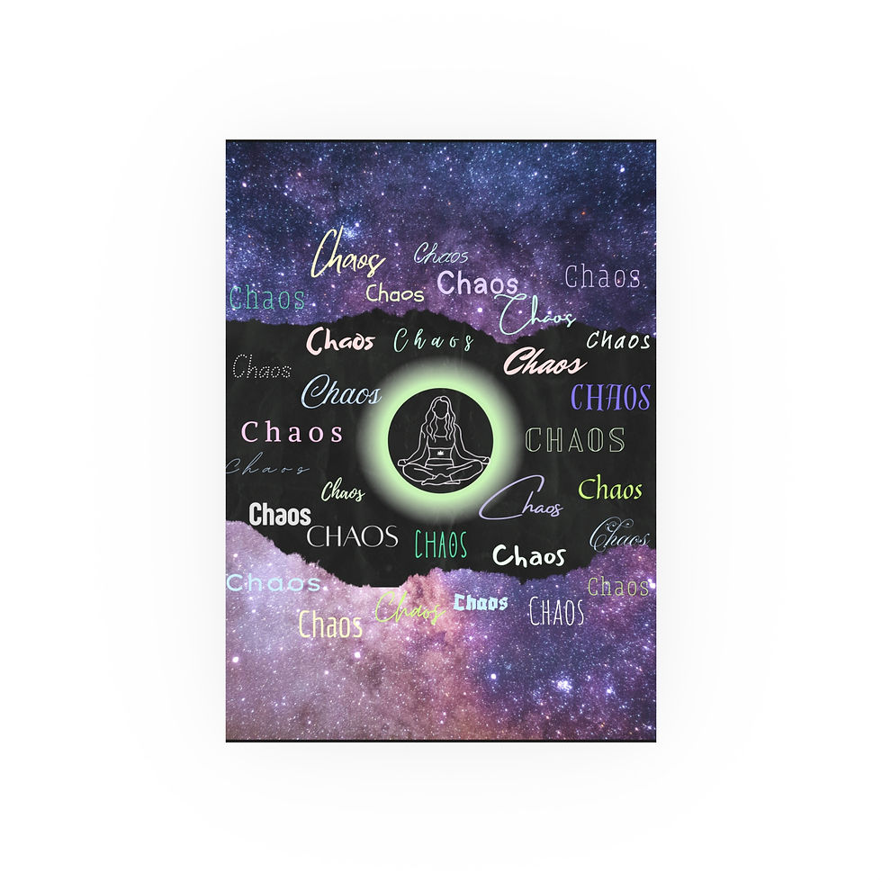 Thumbnail: Meditator in the Void | Zen Chaos | Motivational Wall Art Poster
