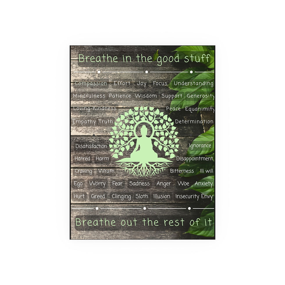 Thumbnail: Breathe In The Good Stuff / Breathe Out The Rest | Zen Chaos | Wall Art Poster