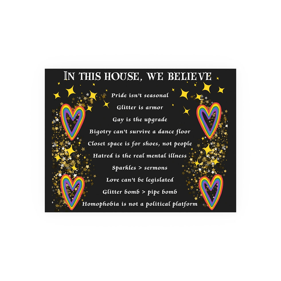Thumbnail: In This House, We Believe In Pride | Wall Art Poster 