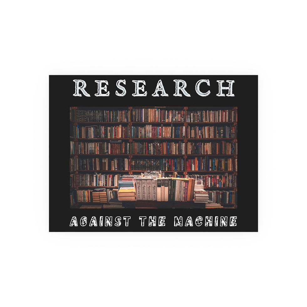 Thumbnail: Research Against The Machine | Wall Art Poster