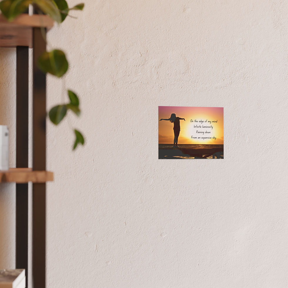 Thumbnail: Luminosity | Zen Wall Art Poster | Eightfold Poetry Collection