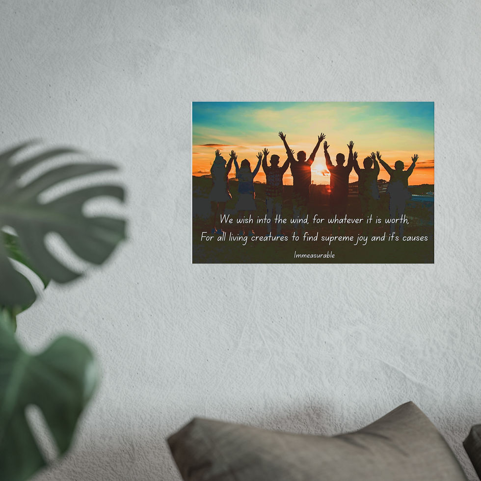 Thumbnail: Supreme Joy Poster | Joyful Group | Poetry Quote | Satin or Archival Matte Print