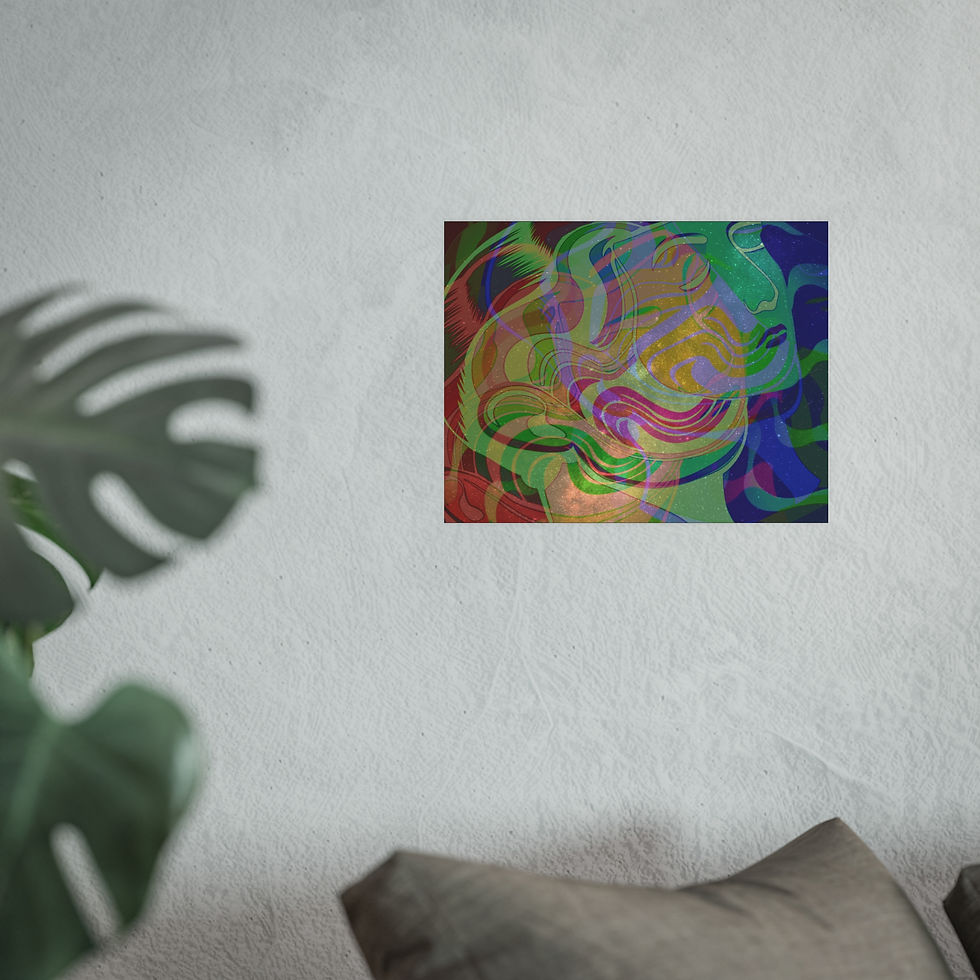 Thumbnail: Leave your body | Trippy Transcendental Meditation Wall Art Poster
