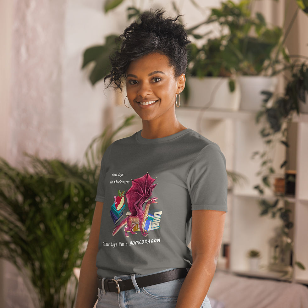 Thumbnail: Bookworm / BOOKDRAGON | Short-Sleeve Unisex T-Shirt