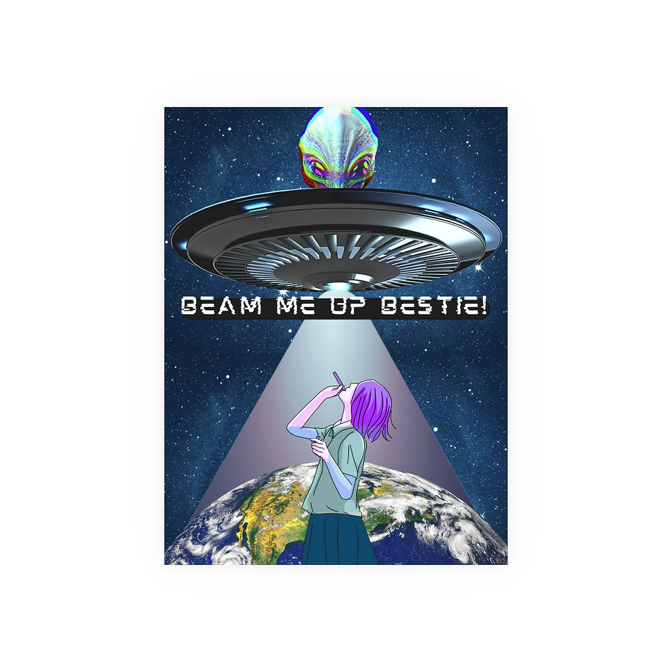 Thumbnail: Beam Me Up, Bestie! | Wall Art Poster