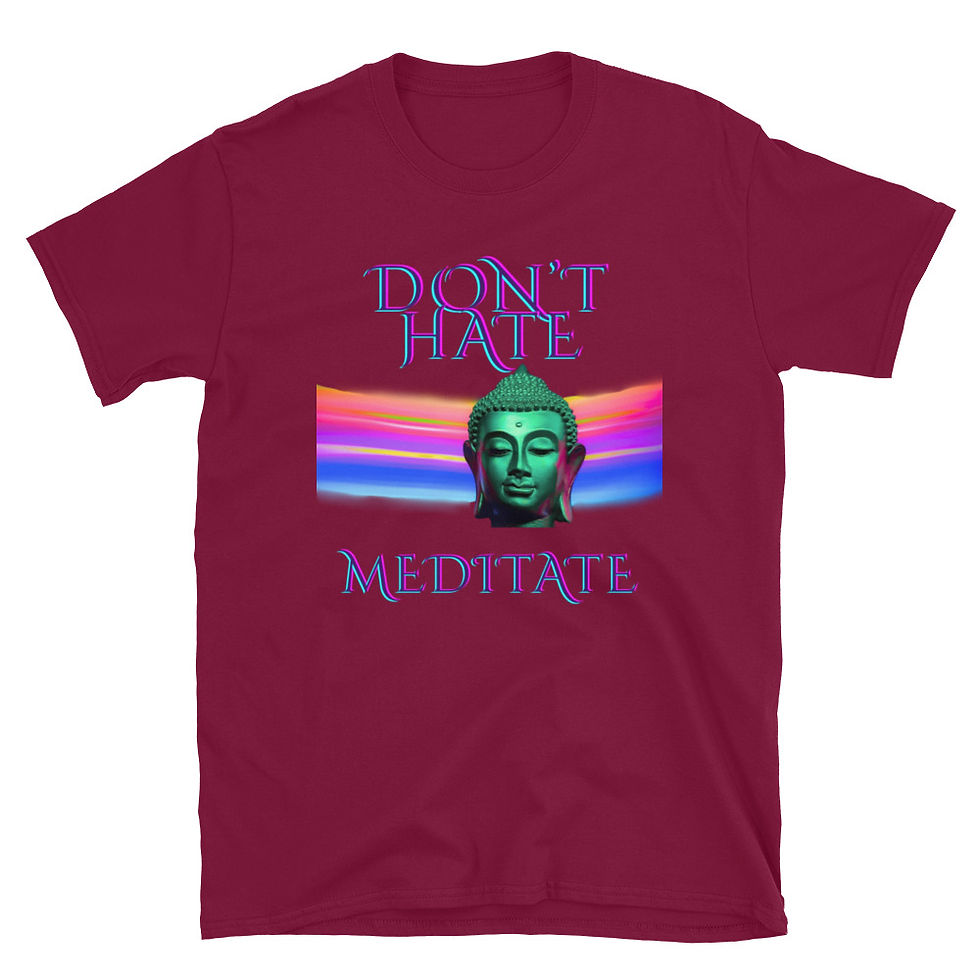 Thumbnail: Don't Hate, Meditate | LGBTQ+ Buddha Rainbow T-Shirt
