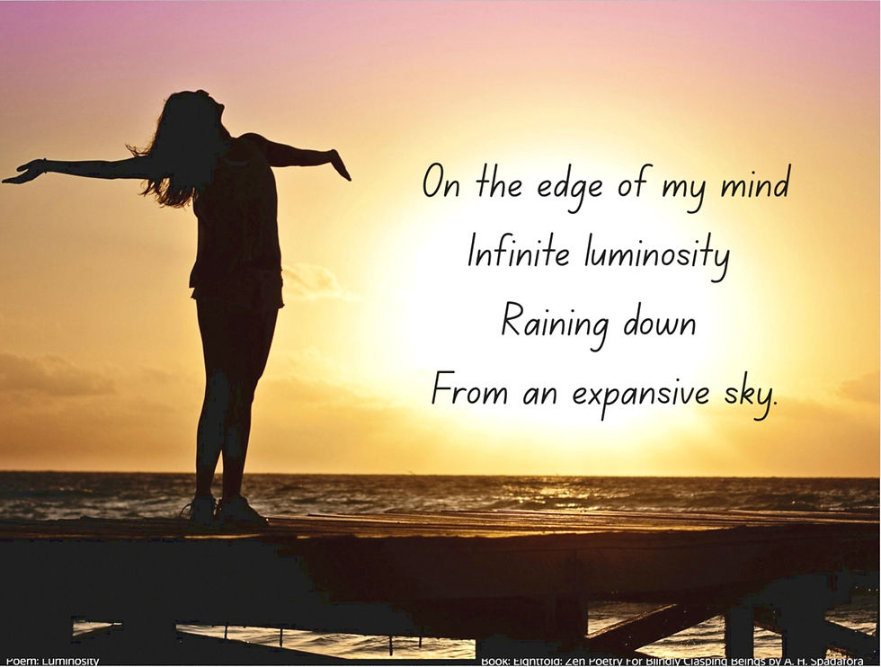 Luminosity | Zen Wall Art Poster | Eightfold Poetry Collection