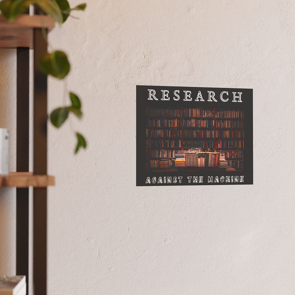 Thumbnail: Research Against The Machine | Wall Art Poster