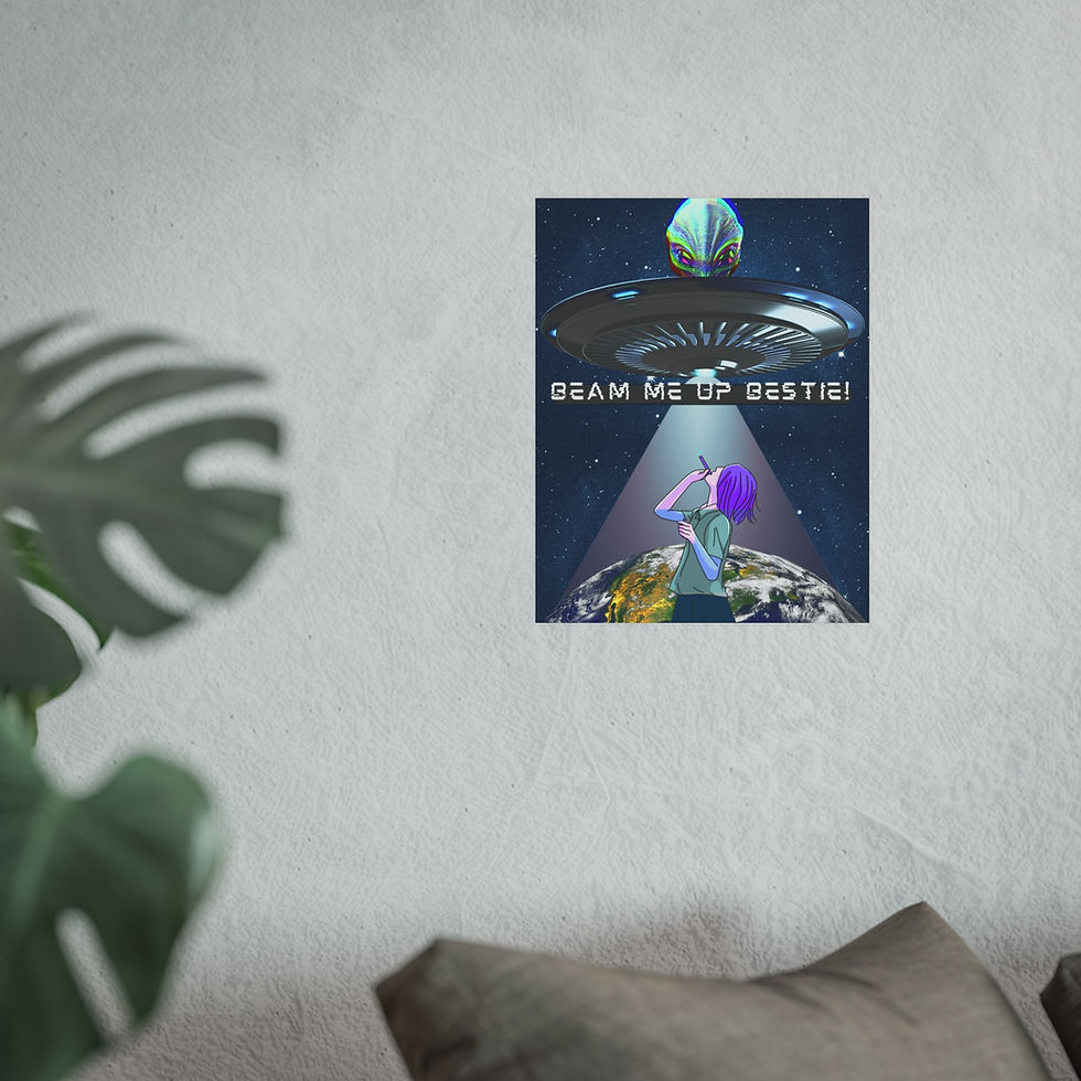 Thumbnail: Beam Me Up, Bestie! | Wall Art Poster