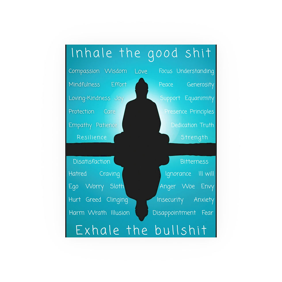 Thumbnail: Inhale the Good Sht / Exhale the Bullsht | Motivational Wall Art Poster