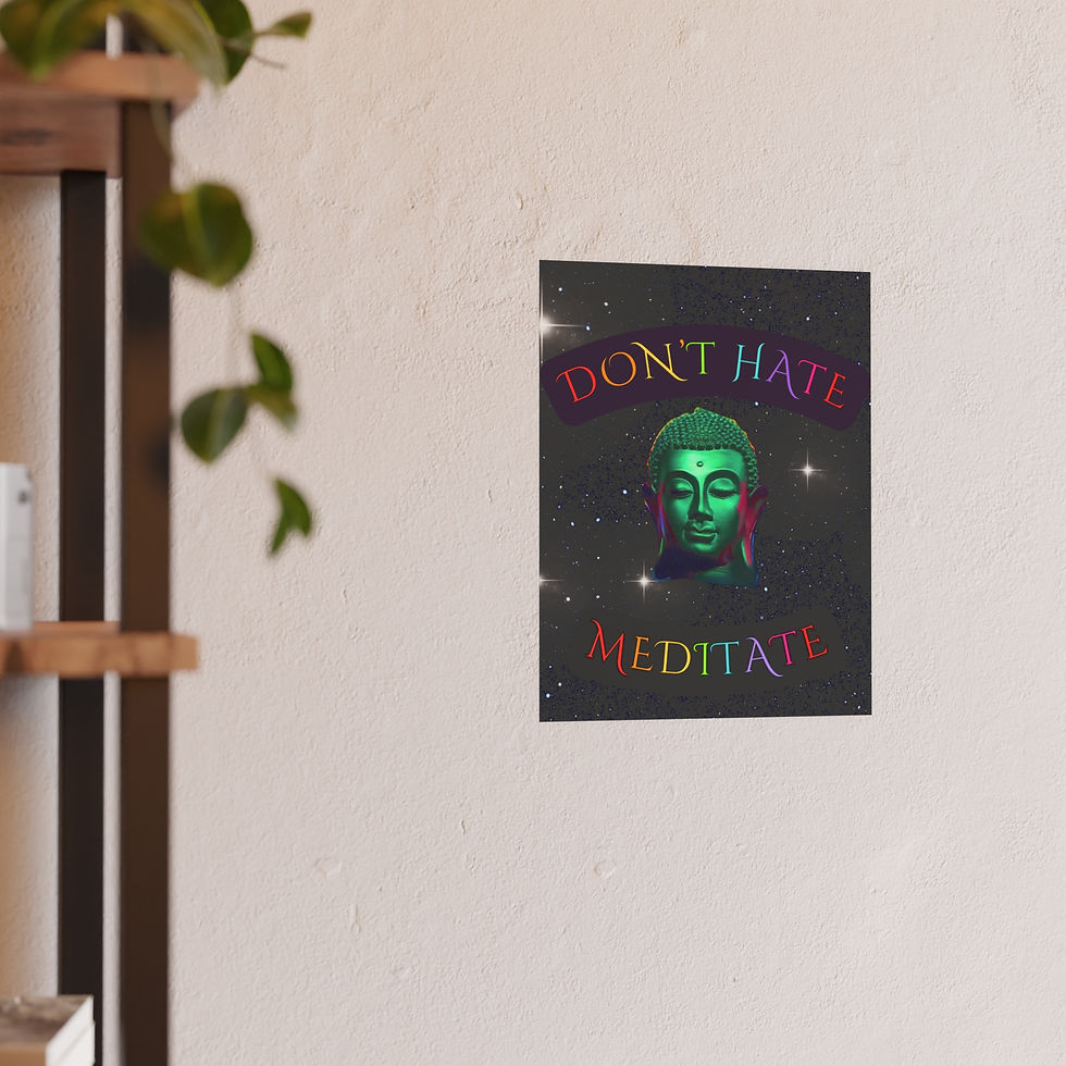 Thumbnail: Don't Hate; Meditate (1) | Zen Chaos | Pride | Wall Art Poster