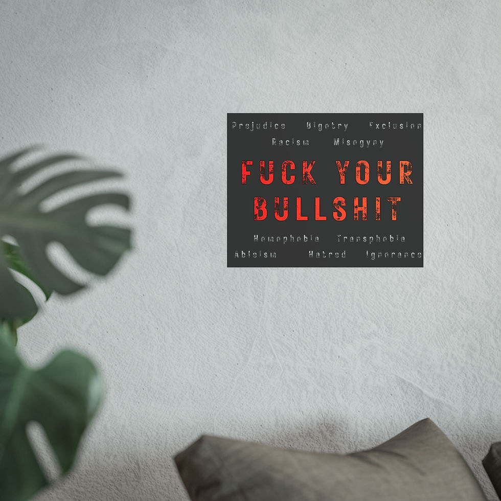 Thumbnail: F*ck Your B*llSh*t | Wall Art Poster