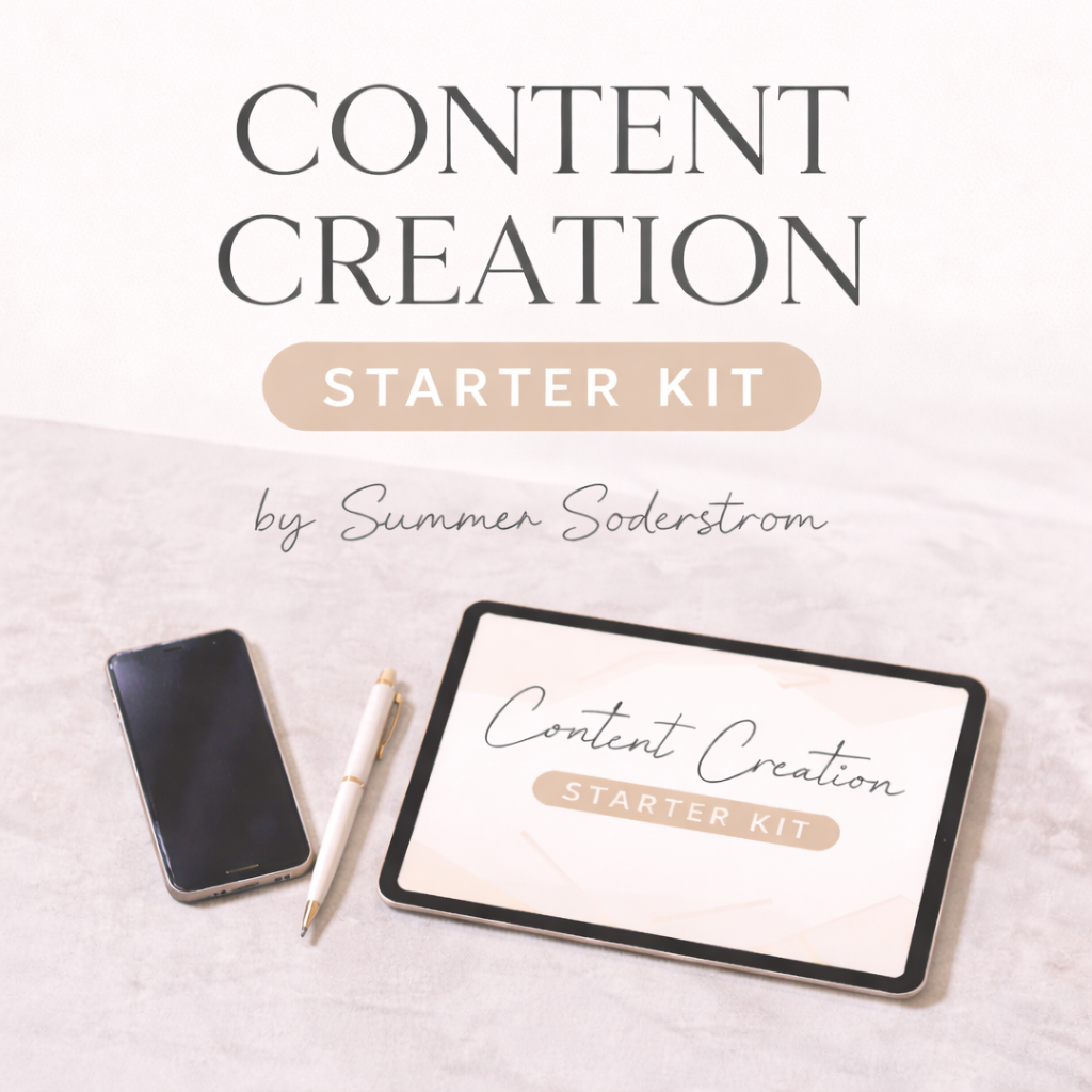 The Content Creation Starter Kit by Summer Soderstrom