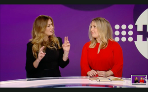 Kelly Baker + Melinda Ayre for 9Honey television segment