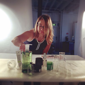 Melinda styling a shoot for Women's Health Magazine