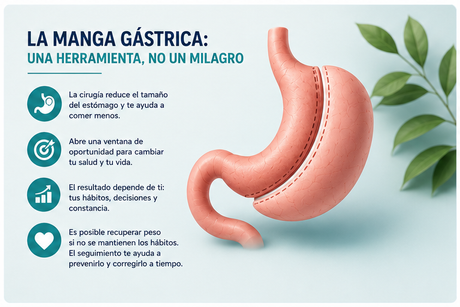 Infografía: la manga gástrica es una herramienta, no un milagro