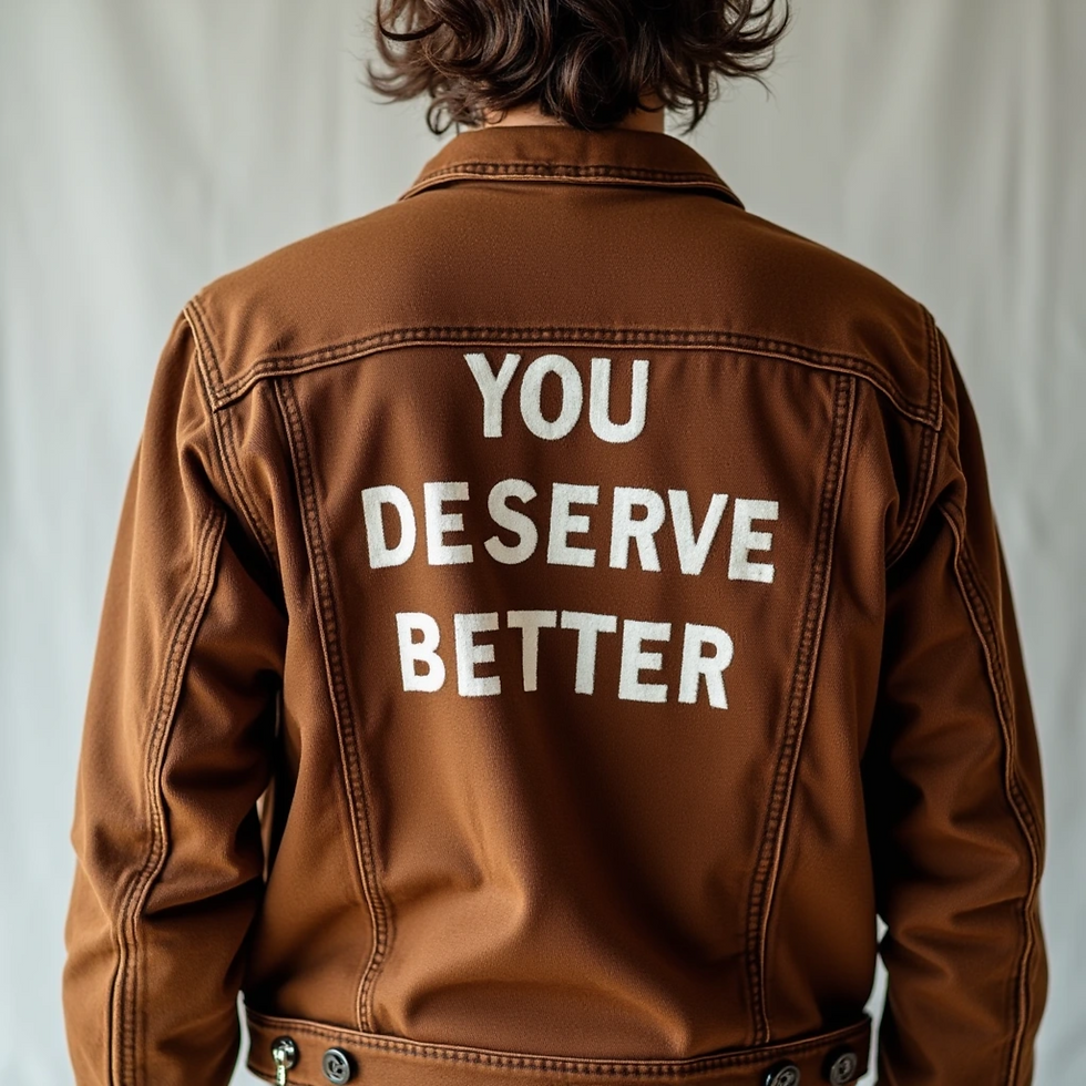YOU DESERVE BETTER Brown Denim Jacket.png