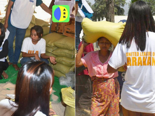 Around 400 IDPs in Mrauk-U District Receive Food Assistance from HDCO, ARE, and ULA Youth Wing