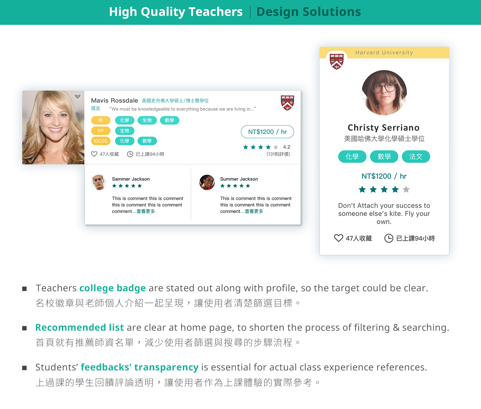 Int-Learn — Student tutor discovery with college badges