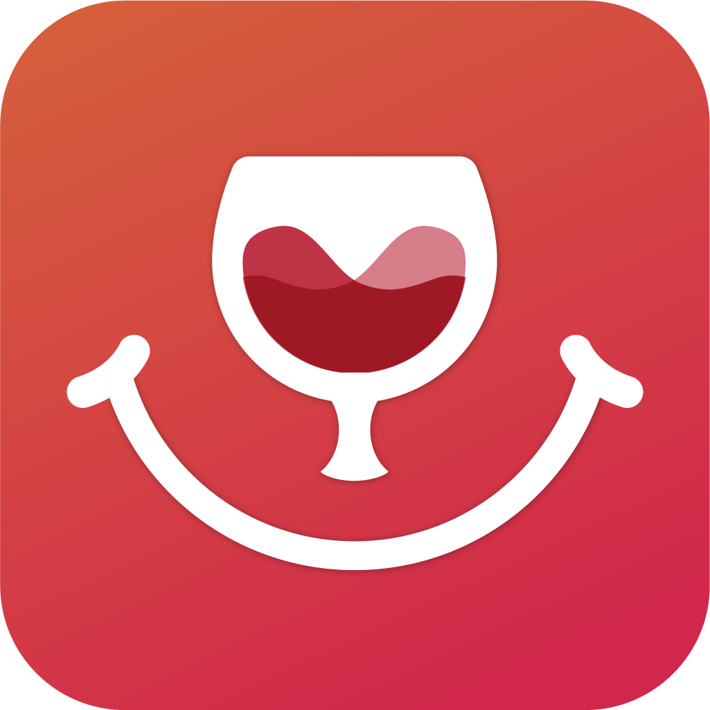 Vinoo app icon — heart-shaped wine glass