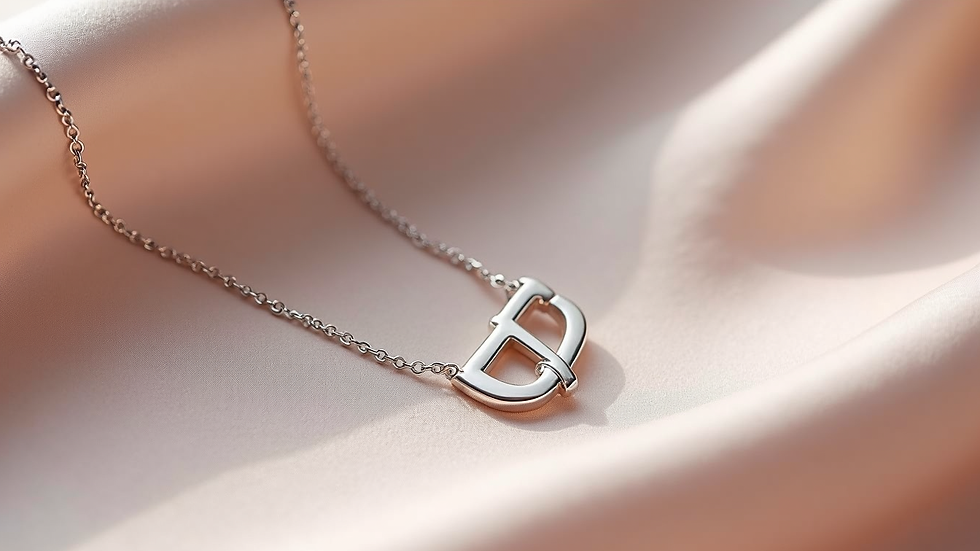 Personalised Sterling Silver Initial Necklaces: A Touch of You in Every Detail