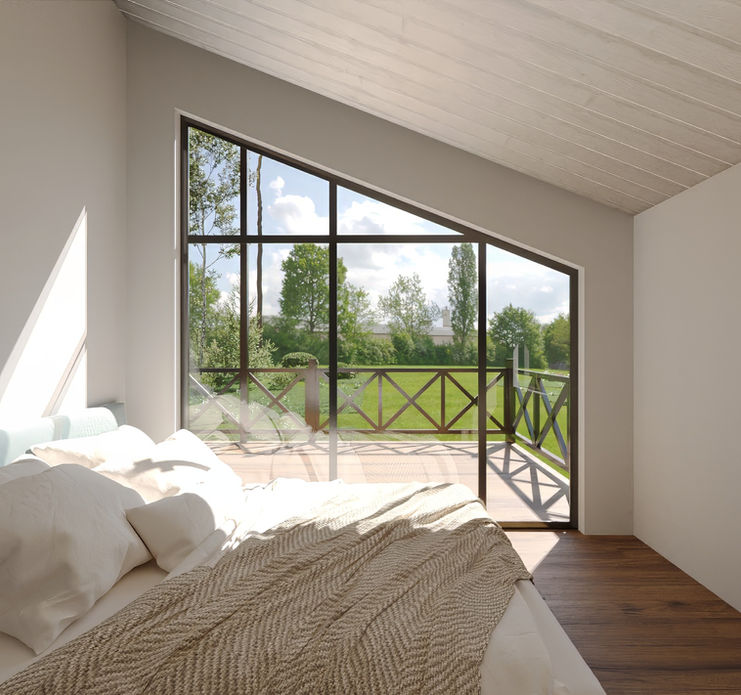 Prefabricated eco house model Gabriela – 72 m², 2 bedrooms, 1 floor(s), Metal frame structure.2
