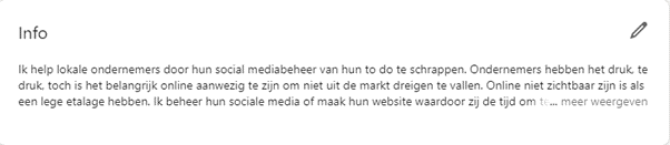 LinkedIn, profiel, info