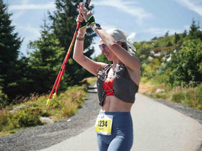 Nele Dörk beim trailrunning im bayrischen Wald