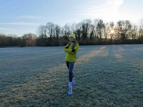 Nele Dörk beim Laufen, beim kurzen Lauf