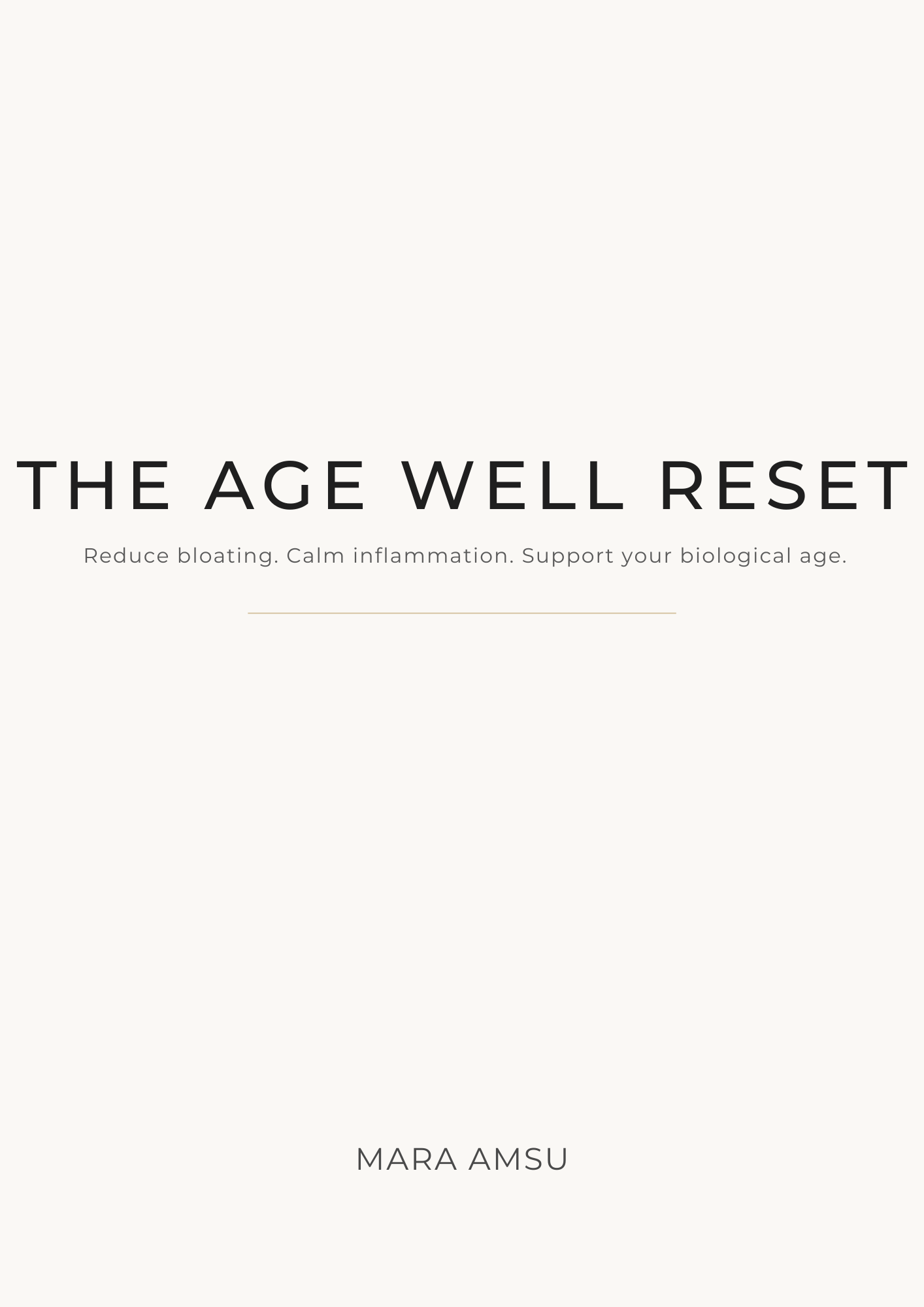 The Age Well Reset (7- day eBook)