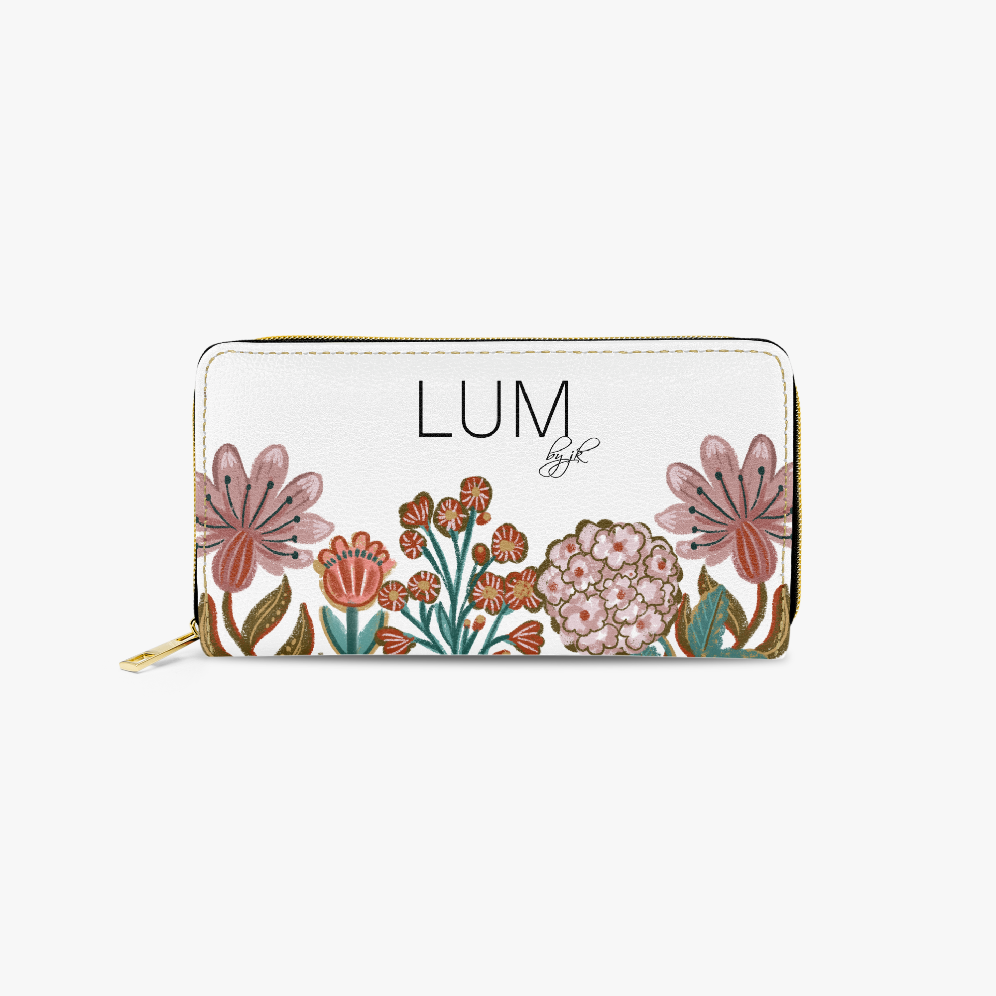 Floral Bloom - Long Zipped Wallet